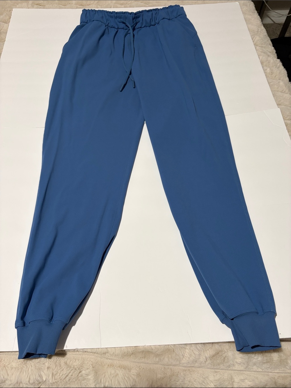 lululemon athletica Stretch High Rise Jogger Size 6  Full Length Blue Joggers